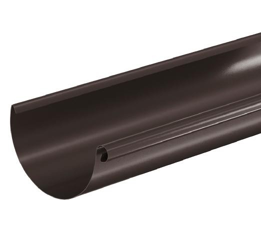 Водосток Aquasistem, система 150/100 - Водосточный желоб 3.00м RR 32 Тёмно Коричневый купить в Шахтах