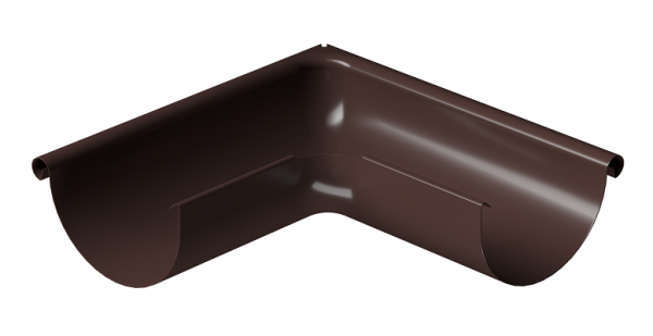 Угол внешний 90° D125 Döcke STAL PREMIUM Шоколад, (RAL 8019) купить в Шахтах