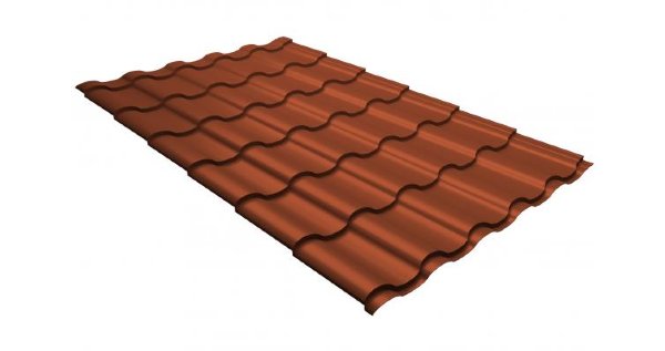 Металлочерепица кредо GL 0,5 GreenСoat Pural RR 750 кирпично-красный (RAL 8004 терракота) купить в Шахтах