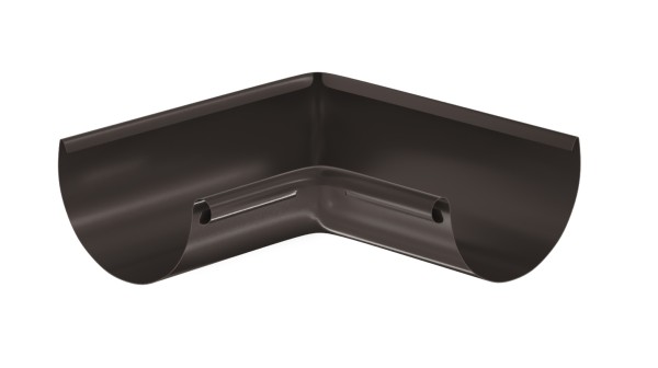 Водосток Aquasistem, система 125x90 - Угол желоба, внутренний 90° RR 32 Тёмно-Коричневый купить в Шахтах