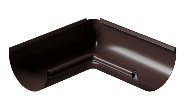 Угол внутренний 90° D125 Döcke STAL PREMIUM Шоколад, (RAL 8019) купить в Шахтах