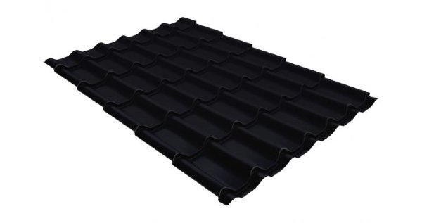 Металлочерепица классик GL 0,5 Velur20 RAL 9005 черный купить в Шахтах