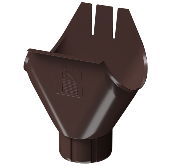 Воронка желоба D125 Döcke STAL PREMIUM Шоколад, (RAL 8019) купить в Шахтах