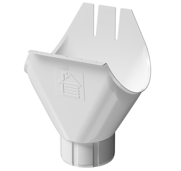 Воронка желоба D125 Döcke STAL PREMIUM Пломбир, (RAL 9010) купить в Шахтах