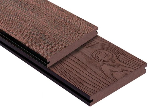 Террасная доска ДПК Outdoor 3D полнотелая STORM/OCEAN BROWN коричневая микс купить в Шахтах