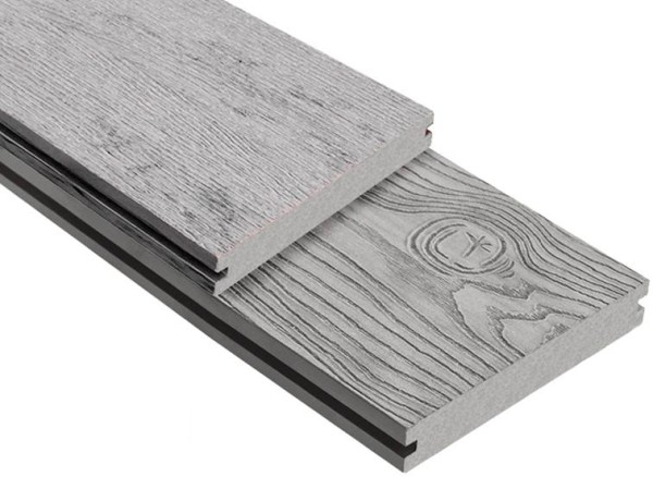 Террасная доска ДПК Outdoor 3D полнотелая STORM/OCEAN GREY серая микс купить в Шахтах