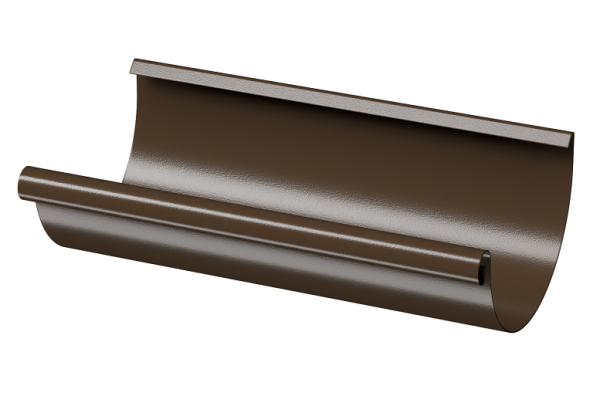 Желоб полукруглый D125 3 м Döcke STAL PREMIUM Каштан, (RAL 8017) купить в Шахтах