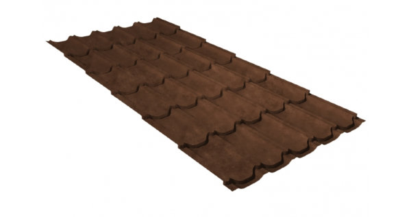 Металлочерепица квинта плюс GL 0,5 Safari Twincolor Brown купить в Шахтах