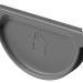 Заглушка желоба D125 Döcke STAL PREMIUM Графит, (RAL 7024) купить в Шахтах
