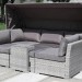 Диван-Трансформер AFINA плетеный из иск. ротанга AFM-320G Grey купить в Шахтах