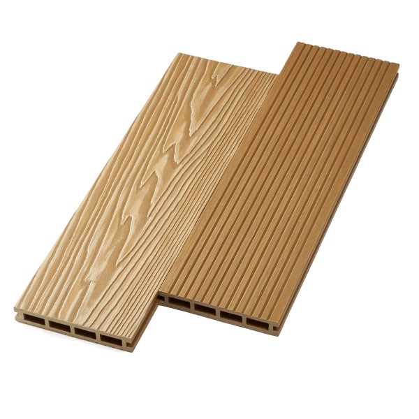 Террасная доска ДПК NanoWood двусторонняя New 3D тиснение + вельвет Орех купить в Шахтах