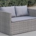 Диван-Трансформер AFINA плетеный из иск. ротанга S330G-W78 Grey купить в Шахтах