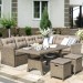 Комплект мебели AFINA плетеной из иск. ротанга AFM-307B Beige купить в Шахтах
