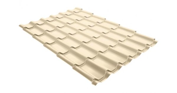 Металлочерепица классик 0,5 Satin RAL 1015 светлая слоновая кость купить в Шахтах