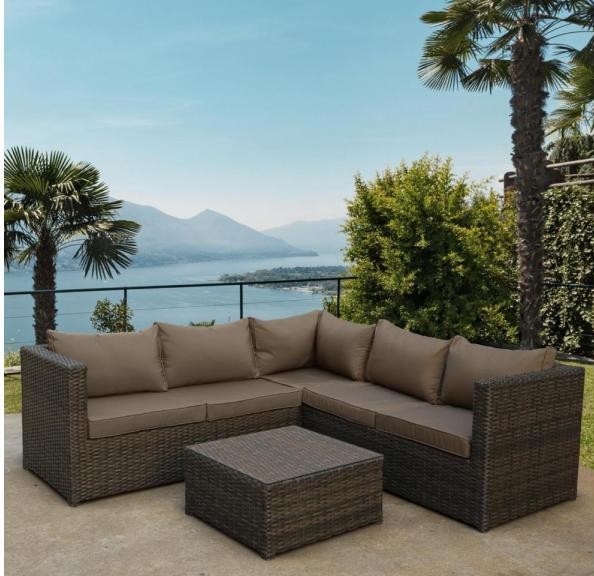 Комплект мебели AFINA плетеной из иск. ротанга YR825A Brown/Beige купить в Шахтах