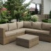 Комплект мебели AFINA плетеной из иск. ротанга YR825B Beige купить в Шахтах