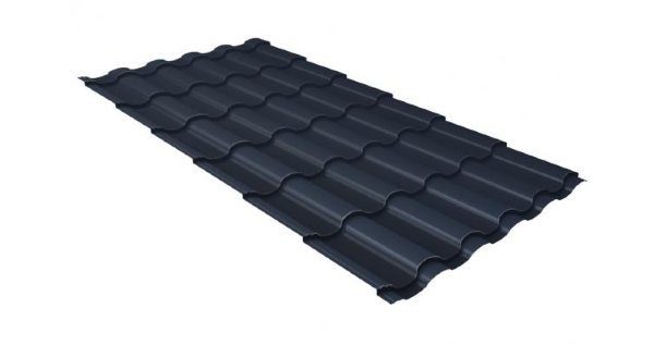 Металлочерепица кредо 0,5 Satin RAL 7024 мокрый асфальт купить в Шахтах