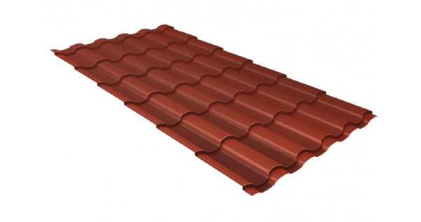 Металлочерепица кредо 0,5 Satin RAL 8004 терракота купить в Шахтах
