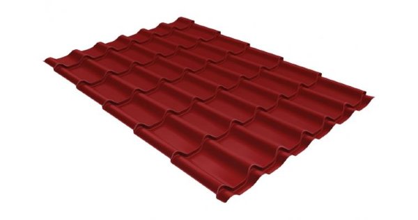 Металлочерепица классик 0,5 Satin RAL 3011 коричнево-красный купить в Шахтах