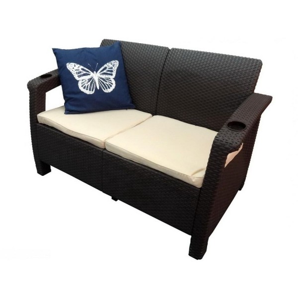 Двухместный диван Yalta Sofa Seаt венге купить в Шахтах