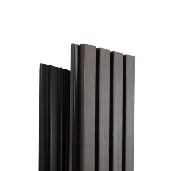 Фасадная доска Ecodecking Техно реечная 200х26х3000 Графит купить в Шахтах