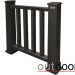 Ограждение из ДПК Outdoor Классик 3D STORM чёрный купить в Шахтах