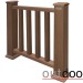 Ограждение из ДПК Outdoor Классик 3D STORM коричневый микс купить в Шахтах