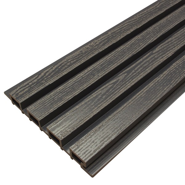 Фасадная доска из ДПК Faynag Wood Рейка Мокрый Асфальт купить в Шахтах