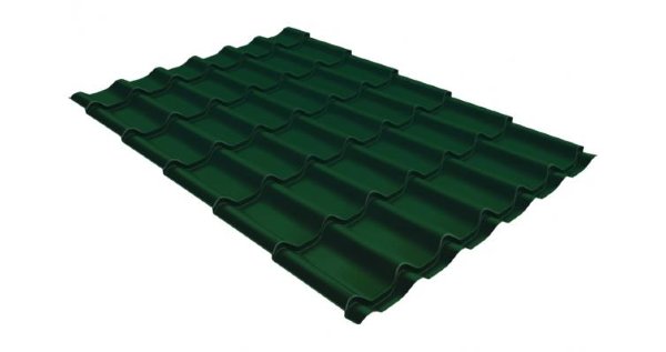 Металлочерепица классик GL 0,5 Velur20 RAL 6005 зеленый мох купить в Шахтах