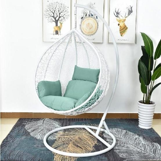 Кресло Подвесное из искусственного ротанга AFM-168A-L White/Green купить в Шахтах