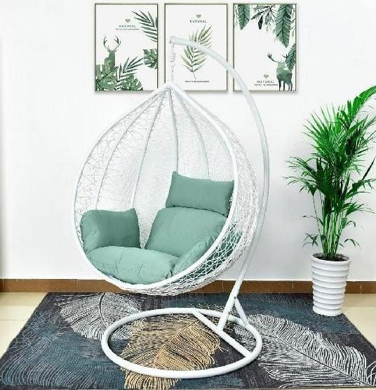 Кресло Подвесное из искусственного ротанга AFM-168A-XL White/Green купить в Шахтах