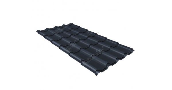 Металлочерепица камея 0,5 Satin RAL 7024 мокрый асфальт купить в Шахтах