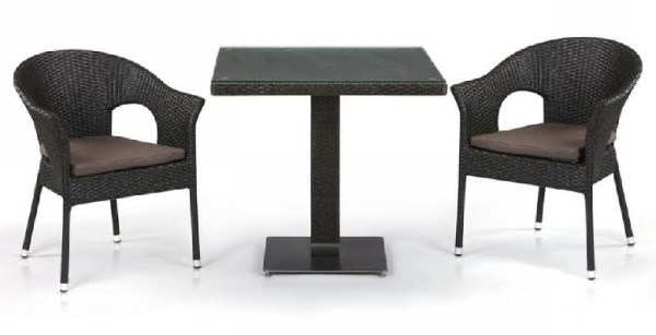 Комплект плетеной мебели AFINA из иск. ротанга T605SWT/Y79A-W53 Brown 2Pcs купить в Шахтах