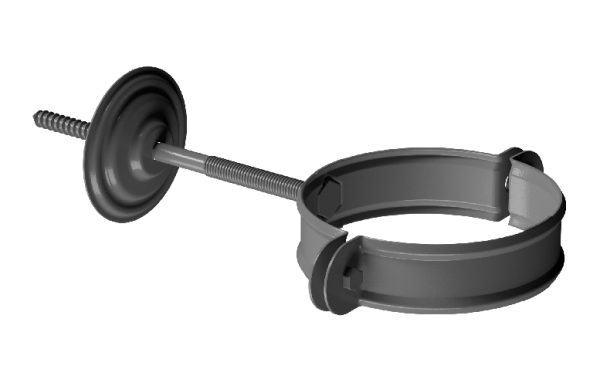 Хомут трубы D90 Döcke STAL PREMIUM Графит, (RAL 7024) купить в Шахтах