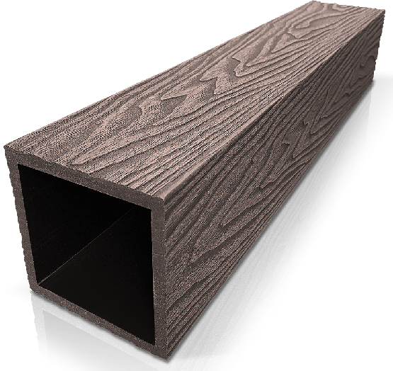 Столб ДПК 3D GardenParkett фактура дерева Венге купить в Шахтах