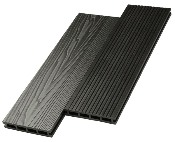 Террасная доска ДПК NanoWood двусторонняя New 3D тиснение + вельвет Графит купить в Шахтах