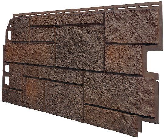 Фасадная панель VOX Sandstone (Сандстоун) темно коричневый купить в Шахтах