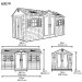 Сарай пластиковый LifeTime 15x8 DD купить в Шахтах