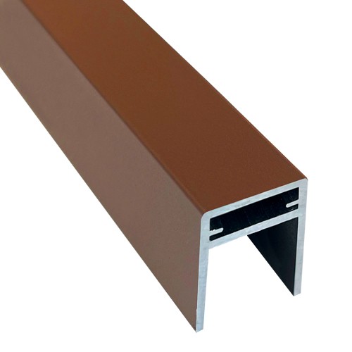 П-профиль Алюминиевый EasyDecking 35x25 Коричневый купить в Шахтах