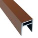 П-профиль Алюминиевый EasyDecking 35x25 Коричневый купить в Шахтах