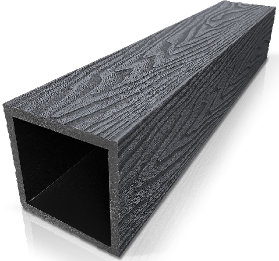 Столб ДПК 3D GardenParkett фактура дерева Графит купить в Шахтах