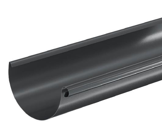Водосток Aquasistem, система 150/100 - Водосточный желоб 3.00м RAL 7024 Тёмно-серый купить в Шахтах