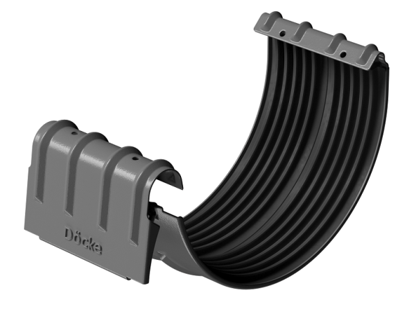 Соединитель желобов D125 Döcke STAL PREMIUM Графит, (RAL 7024) купить в Шахтах