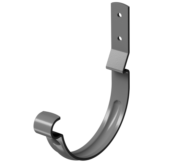 Карнизный крюк короткий (гнутый) D125 Döcke STAL PREMIUM Графит, (RAL 7024) купить в Шахтах