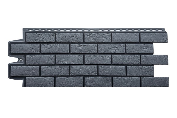 ФП Grand Line состаренный кирпич премиум Графит (шов RAL 9005) купить в Шахтах