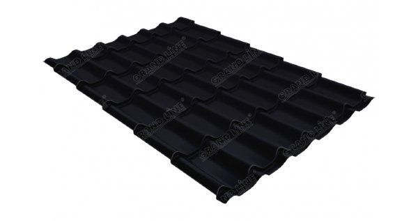Металлочерепица классик 0,45 Drap RAL 9005 черный купить в Шахтах
